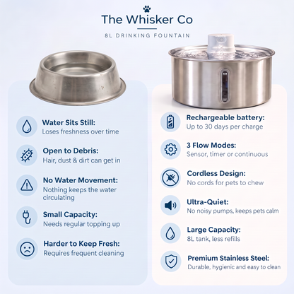 8L Wireless Whisker Co Drinking Fountain