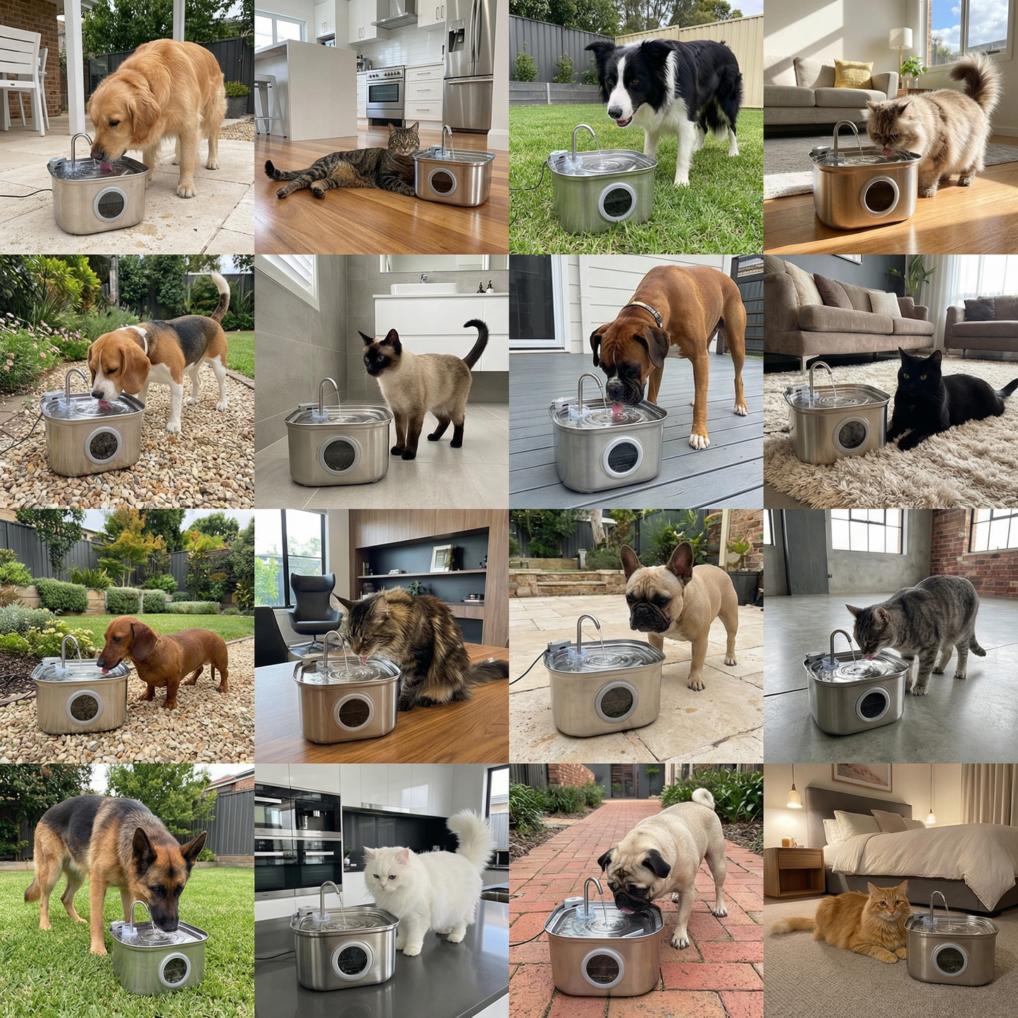 3.2L AC Powered Whisker Co Drinking Fountain
