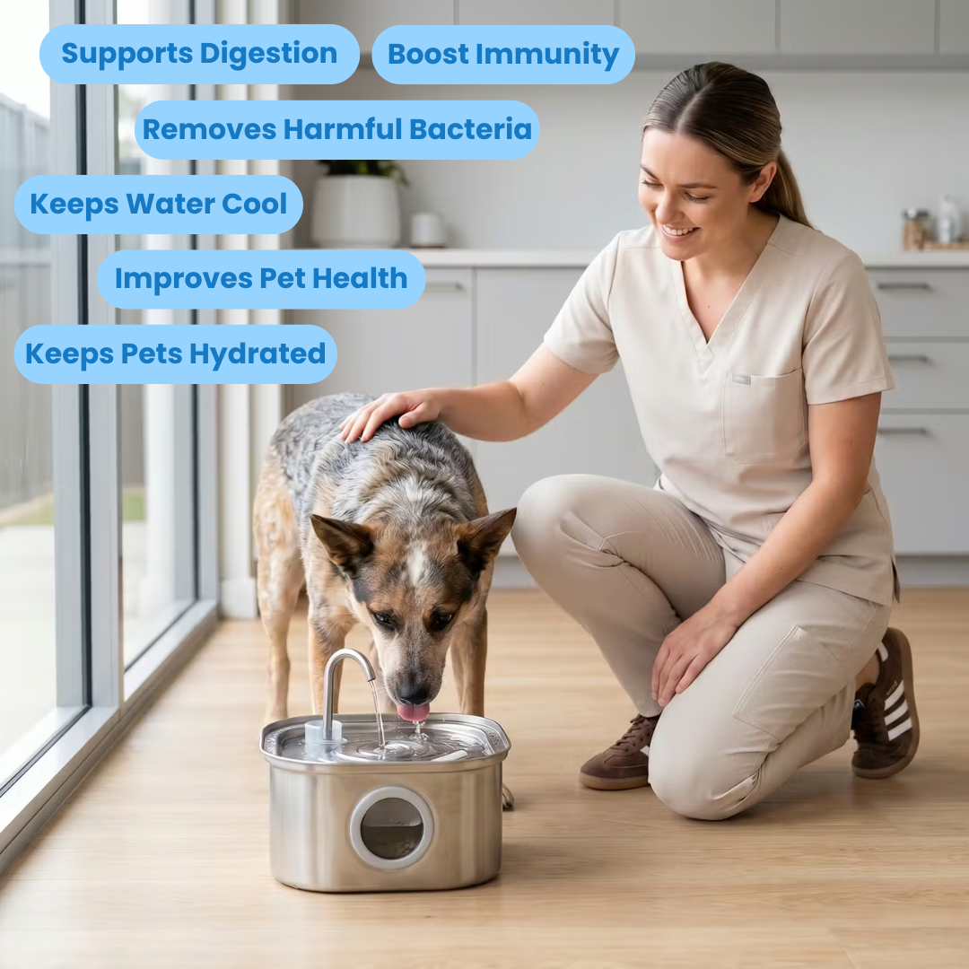 3.2L Pet Water Fountain – Wireless or Plug-In Options